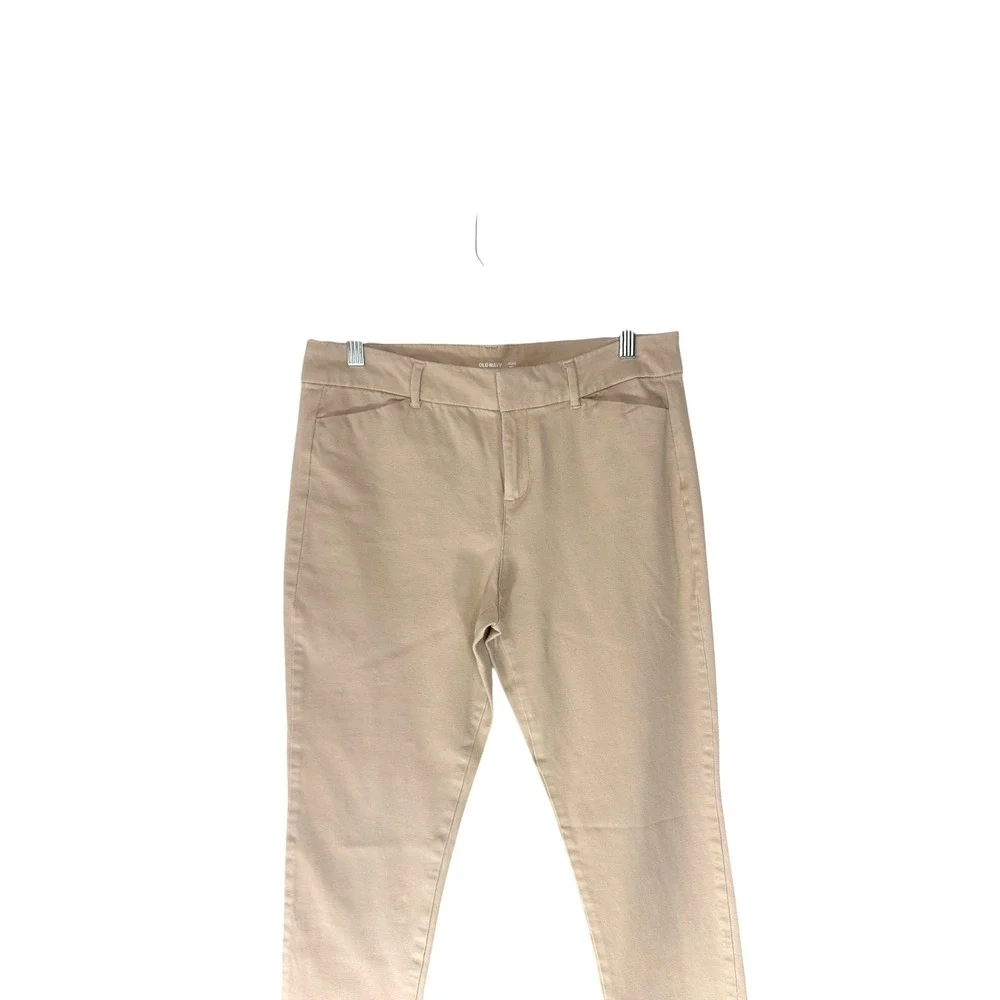 Old Navy Kahki Tan Career Office Straight‎ Leg Pixie Ankle Dress Pants Size 10